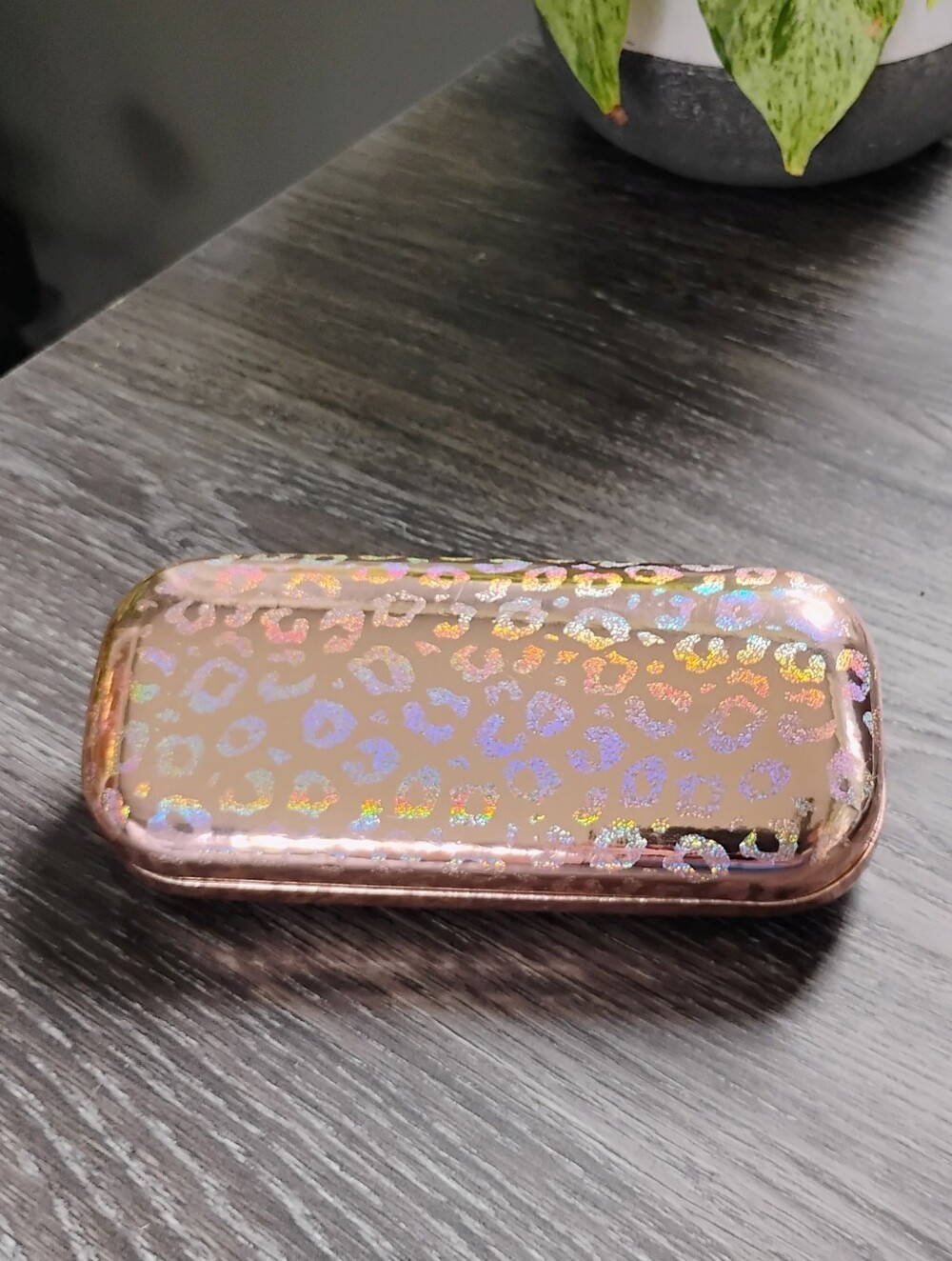 Sparkly And Glittery Clamshell Hard Eyeglass Case